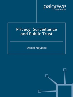 cover image of Privacy, Surveillance and Public Trust